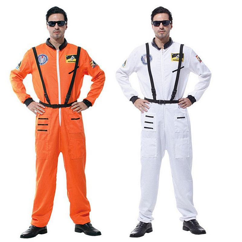 2022 HOT2022 HOT SPRZEDAŻ HALLOWEEN KOSTUMY DLA MAN MAN ASTRONAUT SPACESUS Orange and White Costume Cosmonaut Cosplay Costume Sprzedaż kostiumów Halloween dla mężczyzny Astronauta Orange i białe kostiumy kosmonauta.