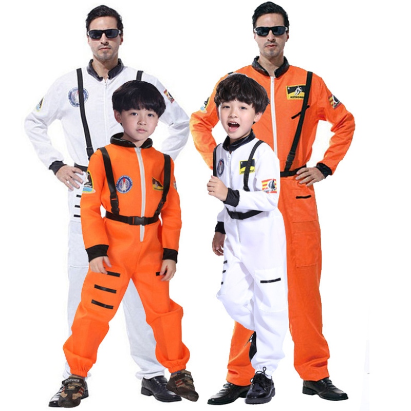 2022 HOT2022 HOT SPRZEDAŻ HALLOWEEN KOSTUMY DLA MAN MAN ASTRONAUT SPACESUS Orange and White Costume Cosmonaut Cosplay Costume Sprzedaż kostiumów Halloween dla mężczyzny Astronauta Orange i białe kostiumy kosmonauta.