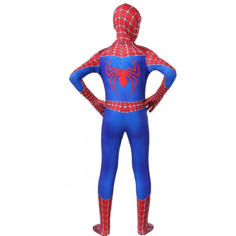 Zip Up klasyczny film anime ciasny kombinezonna Halloween Carnival Niesamowity kostium cosplay Spiderman dla dzieci z maskąna twarz