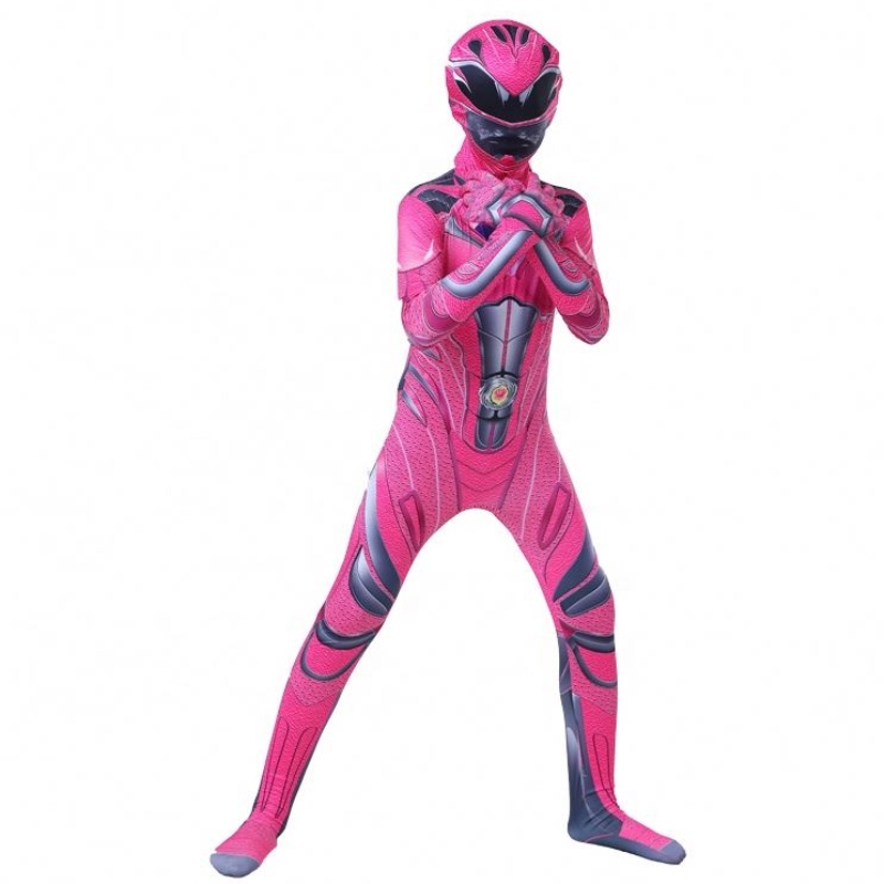 Gorący komiks Cartoon Charakter Halloween Party Power Ranger z maską twarzy dla dzieci