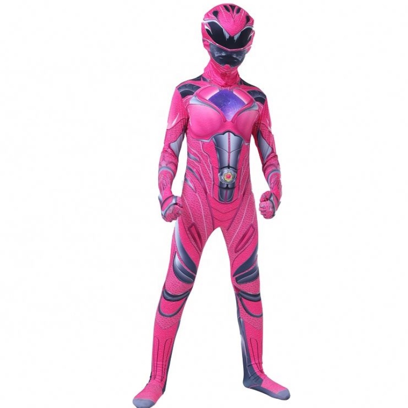 Gorący komiks Cartoon Charakter Halloween Party Power Ranger z maską twarzy dla dzieci