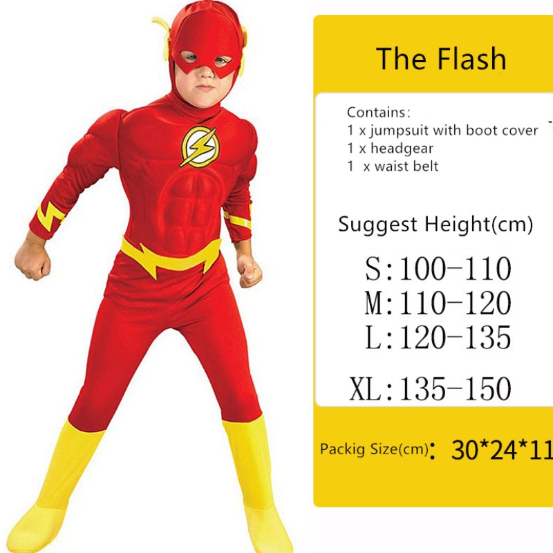 Cosplay Performance Costume Halloween Kostium mięśni flash