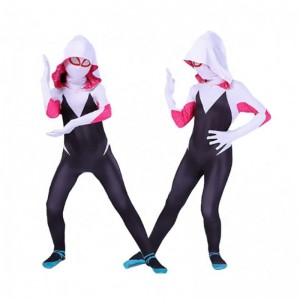 Holiday Halloween imprez hurtowe kobiety Dzieci Dzieci Gwen Spider Man Równoległe uniwersalne ubrania Rajstopy Cosplay Cosplay z maską