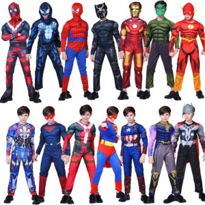 Factory Direct Children\'s Cosplay Costumes Kids Superhero Costume Suit