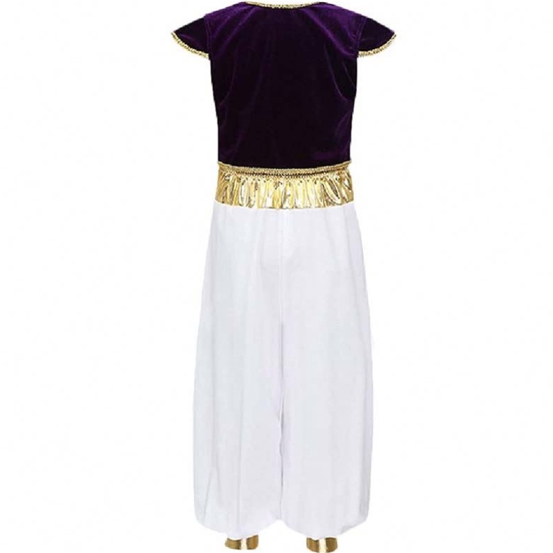 Halloween Aladdin Magic Lampa Cosplay garnitury CAP Tleje kamizelki Aladdin Prince Costume with Pants HCAL-010