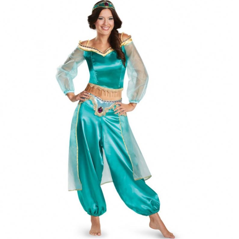 Game Mundlis Europe and the United States Halloween Costume Cosplay Sexy Aladdin Magic Lamp Jasmine Dress