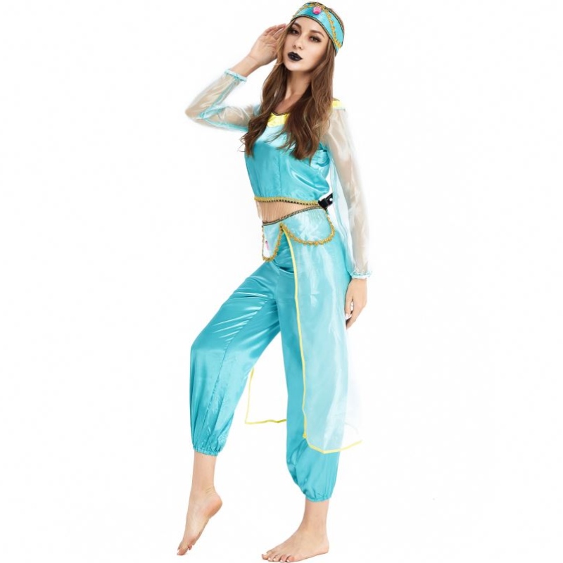 Game Mundlis Europe and the United States Halloween Costume Cosplay Sexy Aladdin Magic Lamp Jasmine Dress