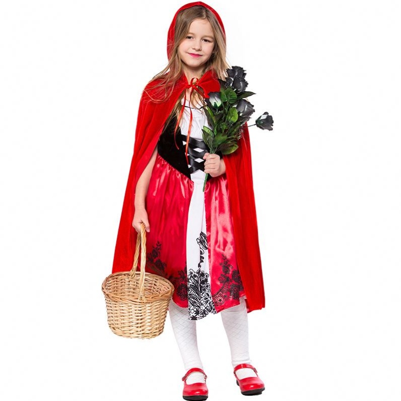 Dziewczyny Kids Halloween Costume Little Red Riding Hood for Girls DGHC-087