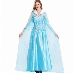 2022 Odzież kostiumy dla dorosłych Kobiety ukryć Kostium Królowej Śniegu Elsa dla dorosłych HCGD-056