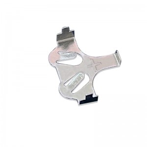Guzik CR2032 Uchwyt akumulatora Precyzja Nikiel Planowane stemplowanie baterii Stabilne 3V 0,25 mm