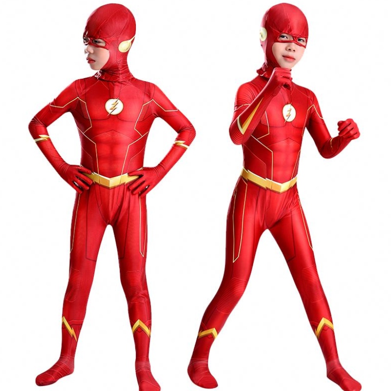 Kostium dla dzieci Halloween karnawałowy fabryka gorąca sprzedaż Flash Cosplay Bodysuit