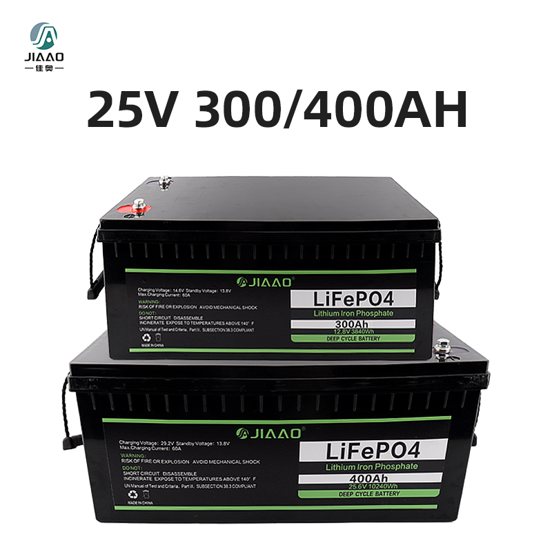Bateria litowo-jonowa 25V 300/400Ah Akumulator LiFePO4 z Bluetooth BMS