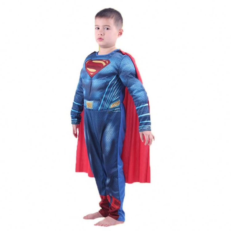 Halloween Cosplay Party Fancy Dress Kids Super Hero Superhero Costume Mięsień Dzieci Super Man Ubranie