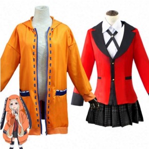 Nime Kakegurui Cosplay Figure Yomotsuki Runa Cosplay Costplay Coat JK School Girl