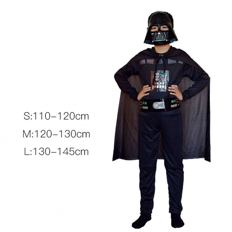 Żołnierz Skywalker Cosplay Costume Kids Boys Halloween karnawałowe ubrania przylądka Cape Mask