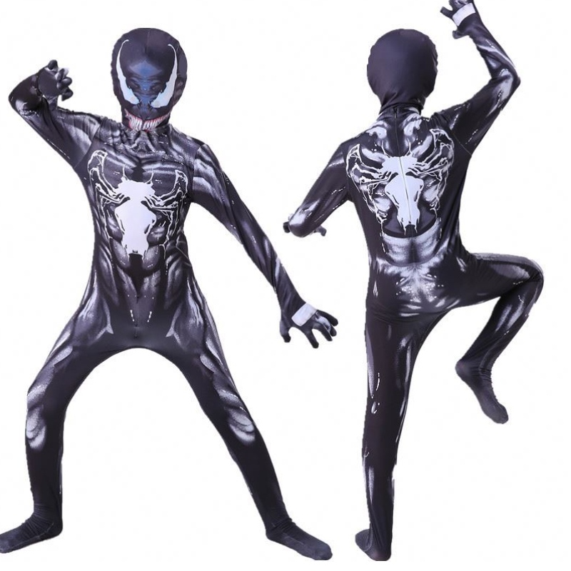 Nowy projekt kostium dla dorosłych dla dzieci kombinezon kombinszy chłopców symbiote Spiderman Costumes Superheros Cosplay Halloween Costume