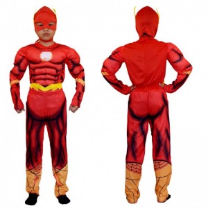 Deluxe Flash Costume Fancy Dress Komiks Komiks Komiks Komiks Komiks Carnival Party Halloween Flashman Cosplay Cosplay