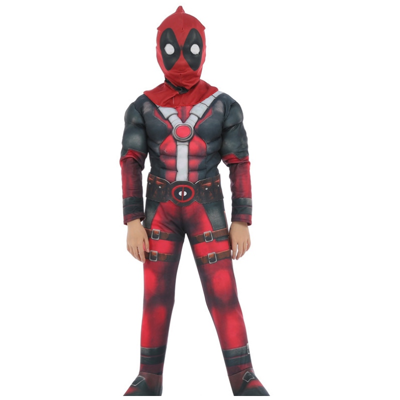 Iranman Captainamerica Spiderman Muscle Children Halloween Costume Superhero TV&movie Cosplay Costume