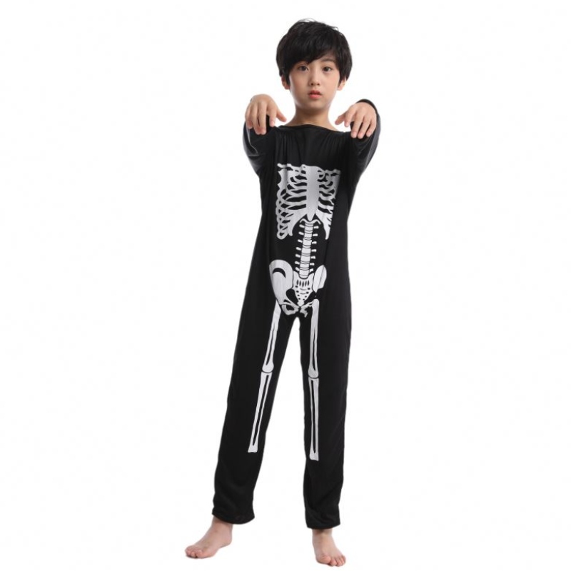 Kostium dla dzieci Halloween zombie kostium cosplay przerażający szkielet czaszki kostium kombinezonu pełne zestawy karnawałowe ubraniena imprezę