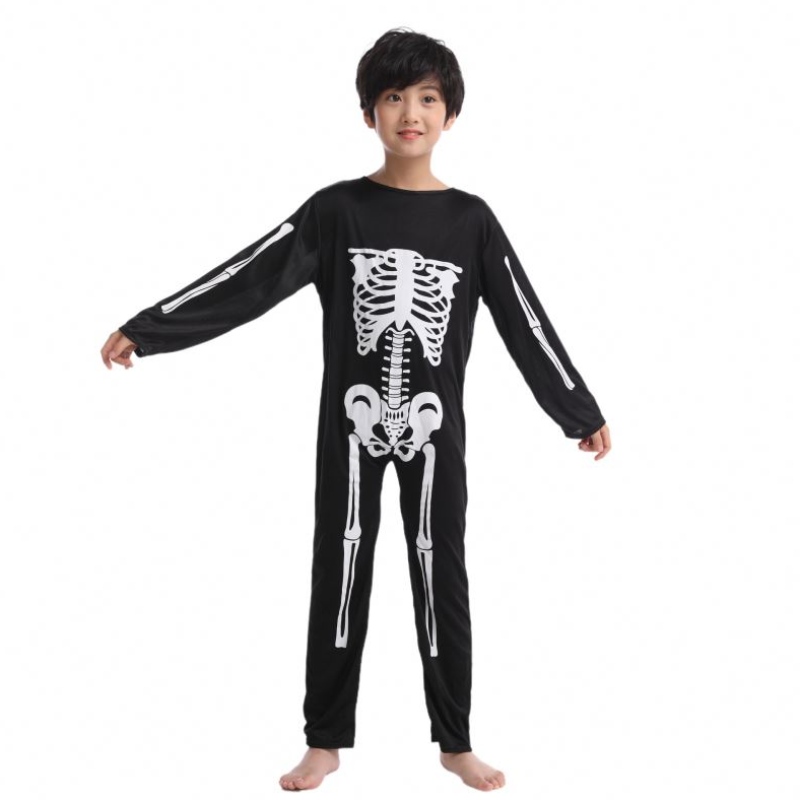 Kostium dla dzieci Halloween zombie kostium cosplay przerażający szkielet czaszki kostium kombinezonu pełne zestawy karnawałowe ubraniena imprezę