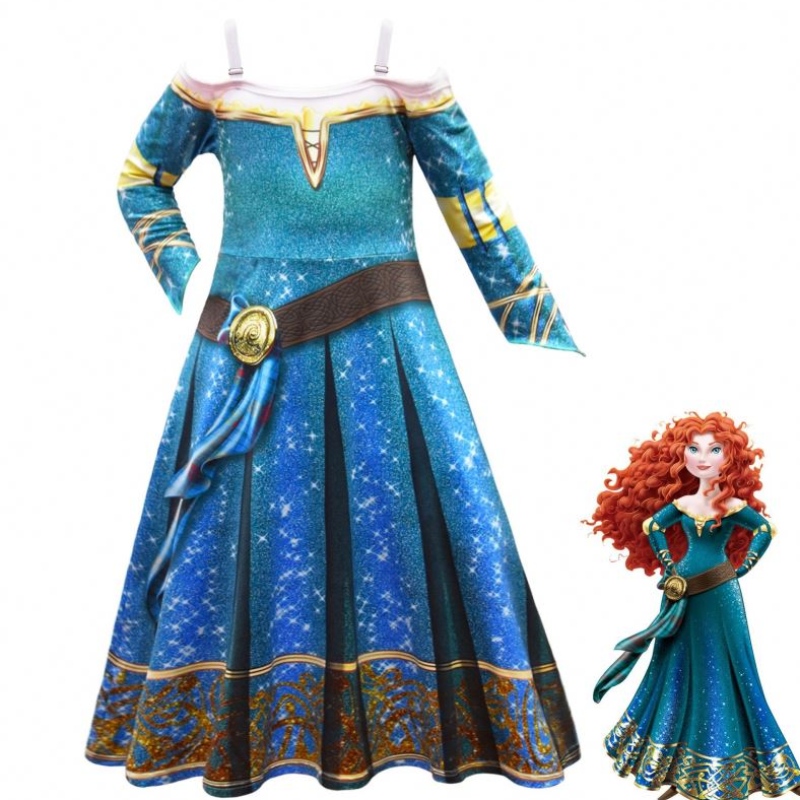 Halloween Braver Legends Merida Cosplay Dress Up Girl