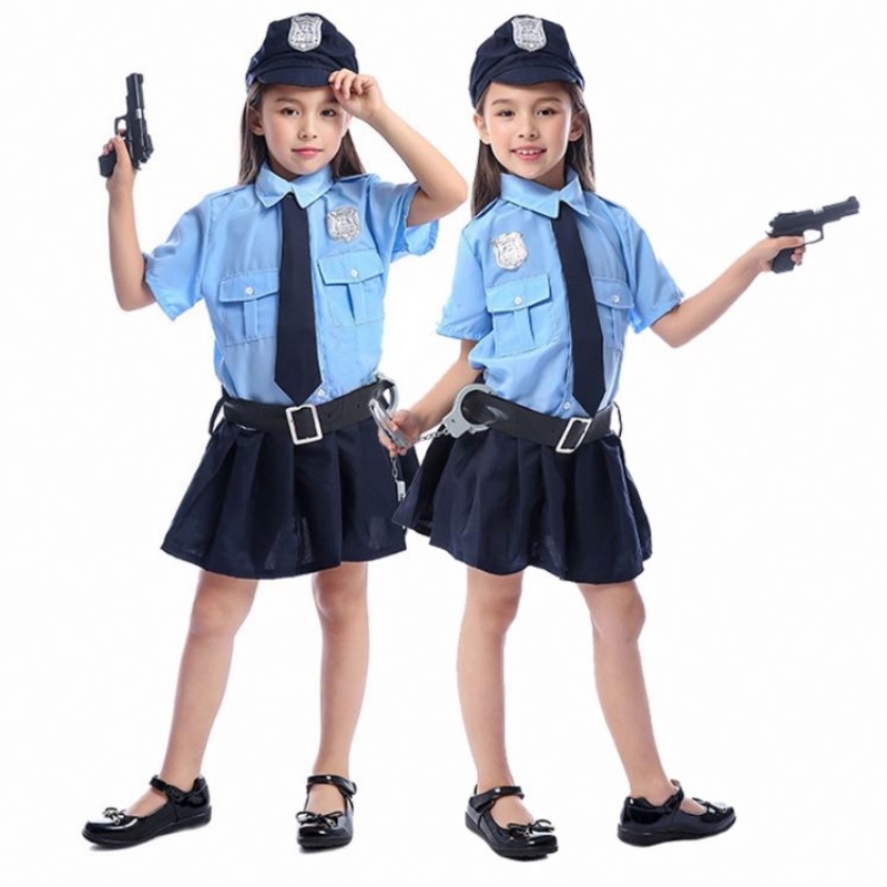 Dziewczyny Halloween Cop Officer Costume Dzieci dzieci odgrywanie roli