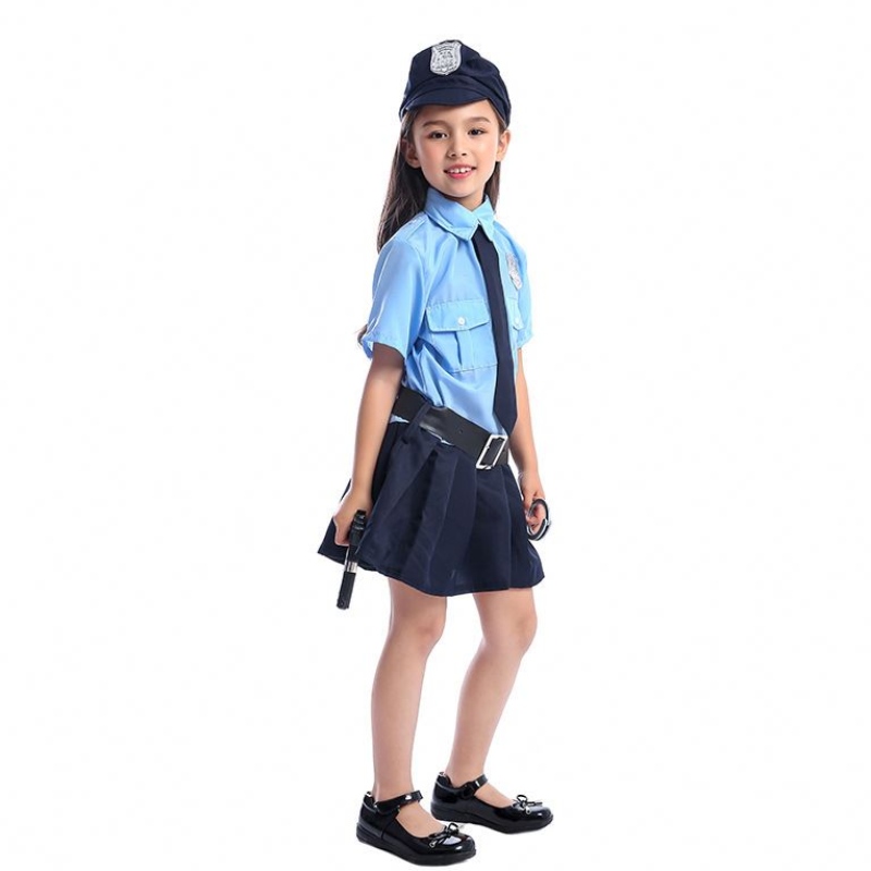 Dziewczyny Halloween Cop Officer Costume Dzieci dzieci odgrywanie roli