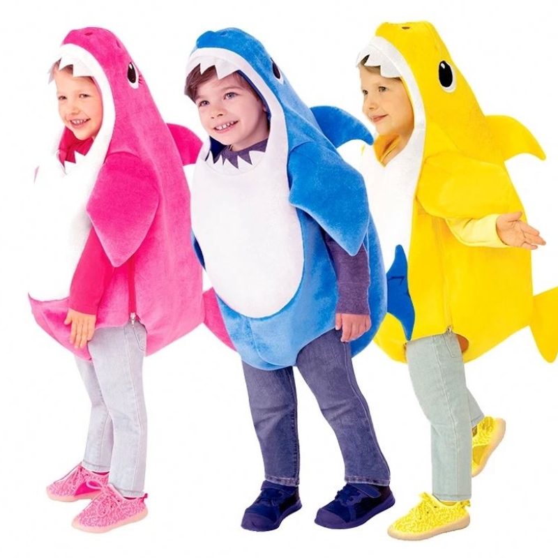 2022 Toddler Family Shark Costume Cosplay Halloween Costume For Kids Animals Kostium dla dzieci