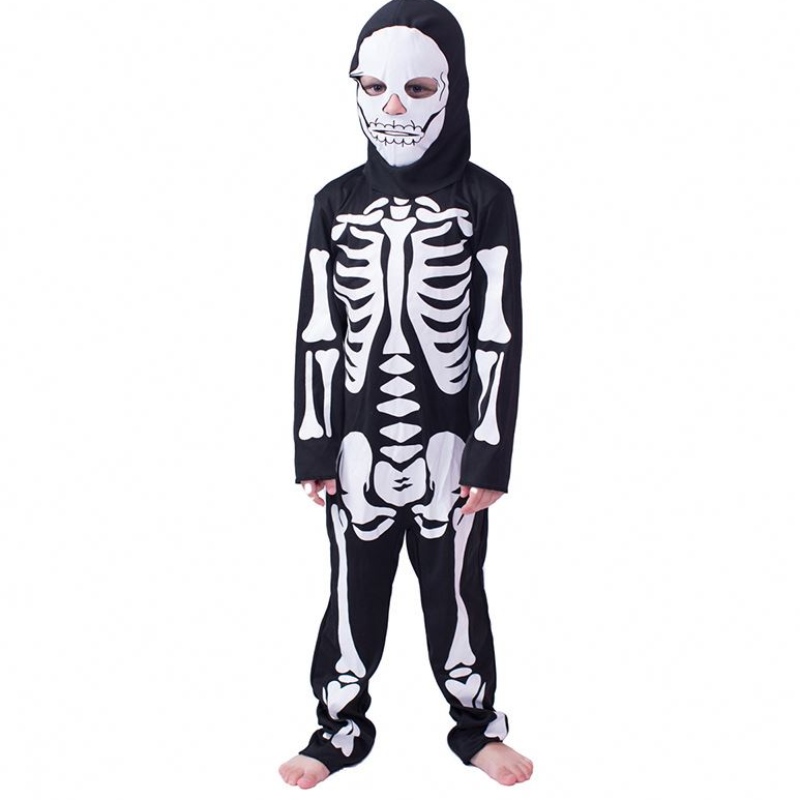 Halloweenowe kostiumy dla dzieci COS Masquerade Costume for Men and Women Skull Skeleton Ghost Ubrania Horror Ubrania