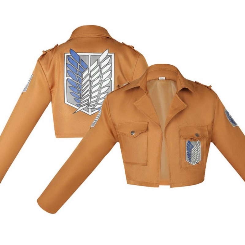 Atakna Titan Cosplay Shingeki No Kyojin kurtka Recon Corps Skórzowa spódnica pasy Haczyny Suszki Ackerman Costume Hot Anime