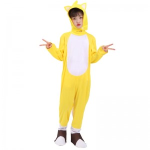 Hurtownia Halloween Yellow Fox Tarrs Supersonic Boy Costume Hedgehog Sonic Suits Cosplay dla dzieci
