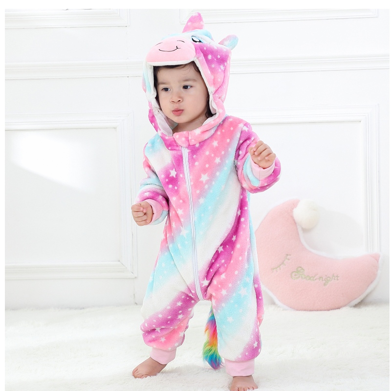 Ubranieniemowlę 100% bawełniane zwierzę słodkie panda chłopiec baby rompers z kapturem zwierzę zwierzęta dziecięce dzieci jednoczęściowe rompers