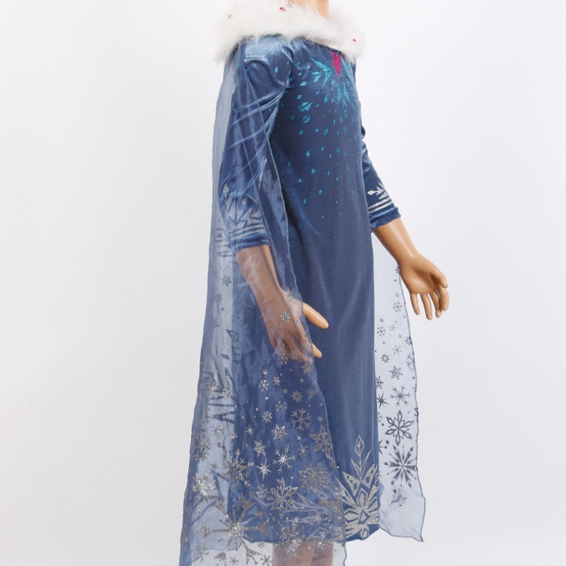Gorąca wyprzedaż oryginalna elsa księżniczka sukienka dla dzieci Elsa cosplay