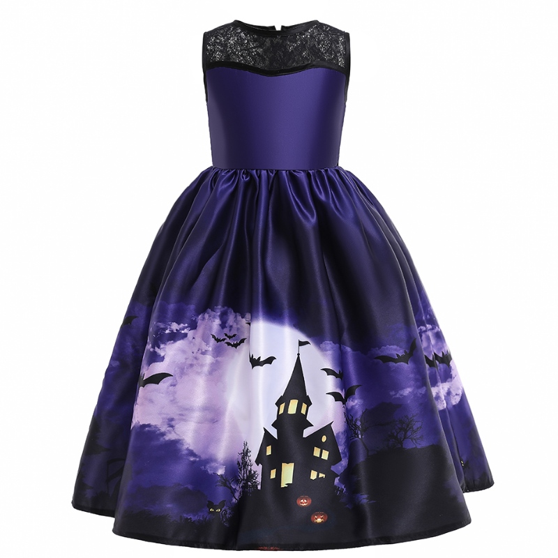 2022 Halloweenowa sukienka Bat Bat Bez rękawów