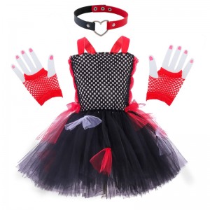 Dzieci dzieci urocze sukienka tutu kostium Halloween zombie cosplay dla dziewcząt