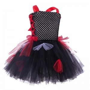 Dzieci dzieci urocze sukienka tutu kostium Halloween zombie cosplay dla dziewcząt