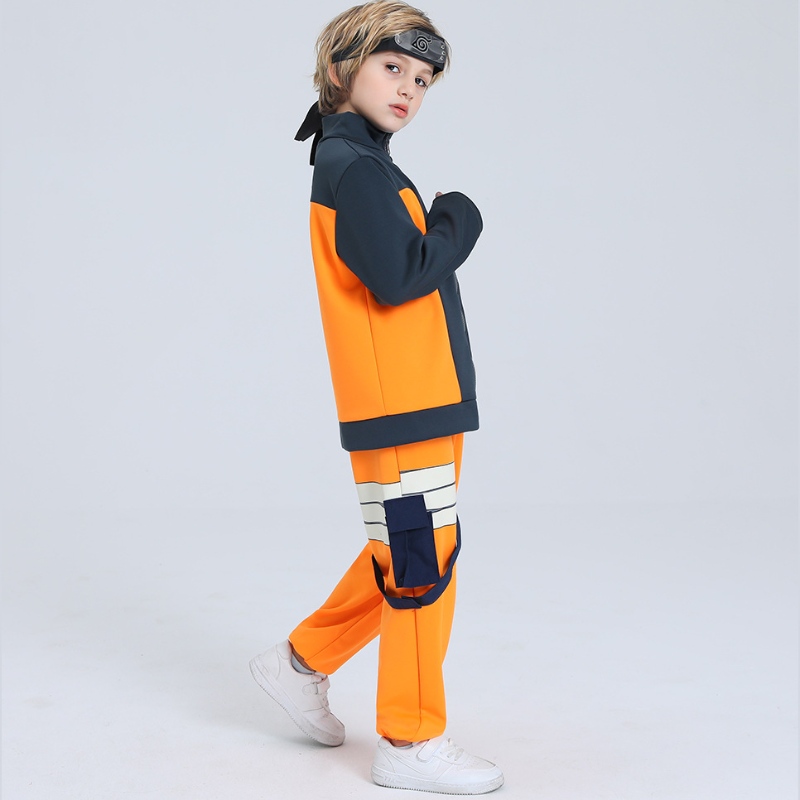 Gotowy do wysyłki Fast Dispatch Kid Boys Halloween anime Uzumaki Cosplay Cosplay Costume Zipper Up Kurtki