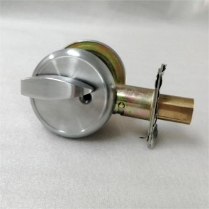 3502 stopnie cynku Wysokiej jakości pojedynczy cylinder Deadbolt Lock-Satin Nickel, współczesny okrągły gałek drzwi Deadbolt