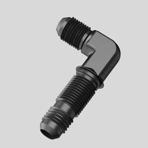 90-stopniowy męski łącznik paliwowy Bulk Head Adapter Union Aluminium