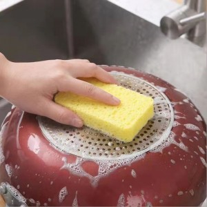 Gąbka celulozowa kwadratowa sprężona gąbka do mycia naczyń do kuchennych sprężonych naturalnych gąbek kuchennych