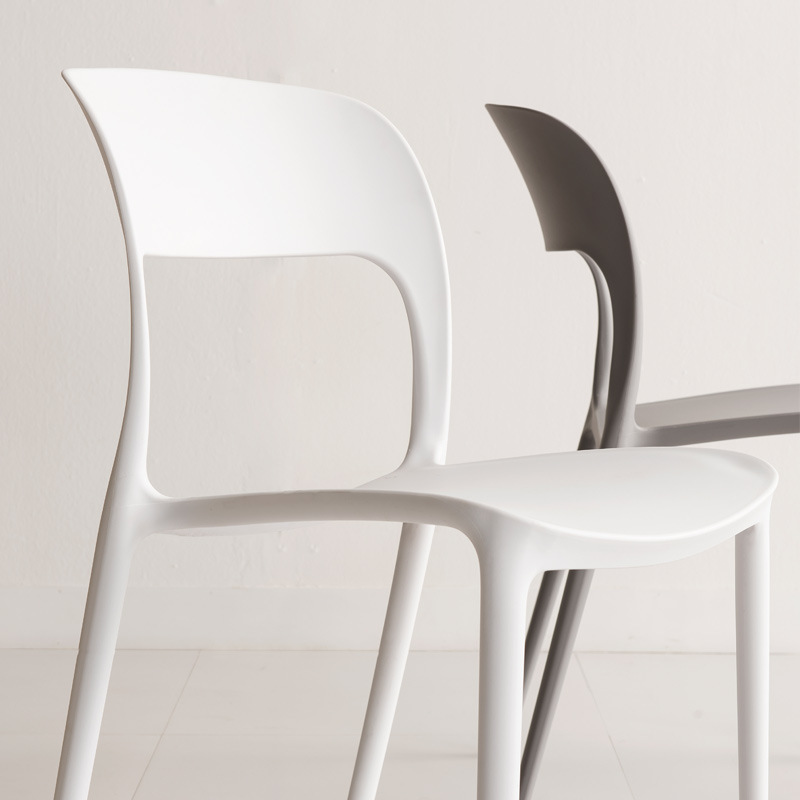 Nowoczesne wysokiej jakości kolorowe krzesło z tworzywa sztucznego Pp Wysokie plecy Rustikalne białe na zewnątrz tworzywa sztucznego ogrodowe krzesła restauracyjne
