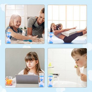 Bestseller kolorowy plastikowy zegar piasku 2/3/5/10/15/30 min dla dzieci gier dekoracyjny klepsydra