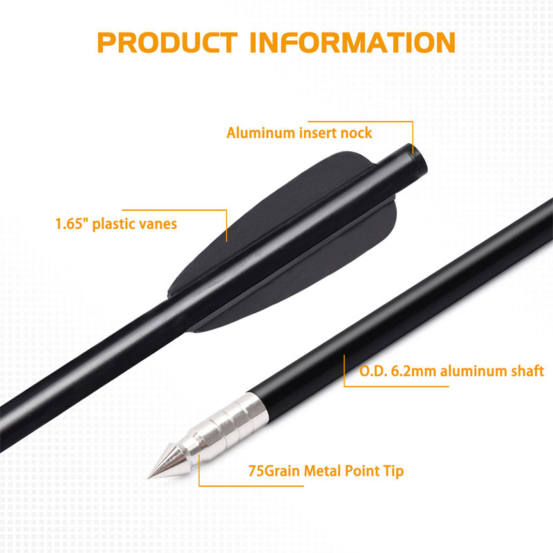 Nowe śruby strzałek aluminiowych