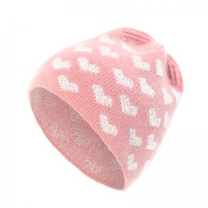 Czapka z przędzy odblaskowej Jacquard