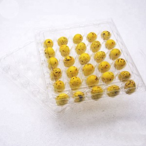 Niestandardowa etykieta drukowania przezroczysty plastikowy plastikowy plastikowy tacana jajka przepiórki