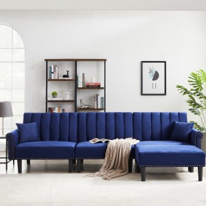 Tkanina segmentowa sofa salonu rozkładana sofa