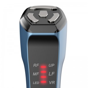 Maszyna ujęcia skóry 6-w-1, ujęcia oczu RF i urządzenie przeciwstarzeniowe mogą usunąć worki oczu, cienie, stóp wrony, domowa maszyna doustna przeciw starzeniu się RF, OABE Red Blue Green Light Traktowanie twarzy Masaż twarzy d...