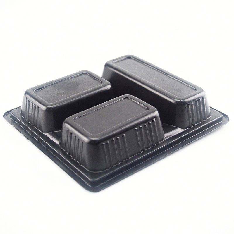 Hurtownia jednorazowa plastikowa 3 przedział pudełkana lunch opakowanie pojemnikana żywność