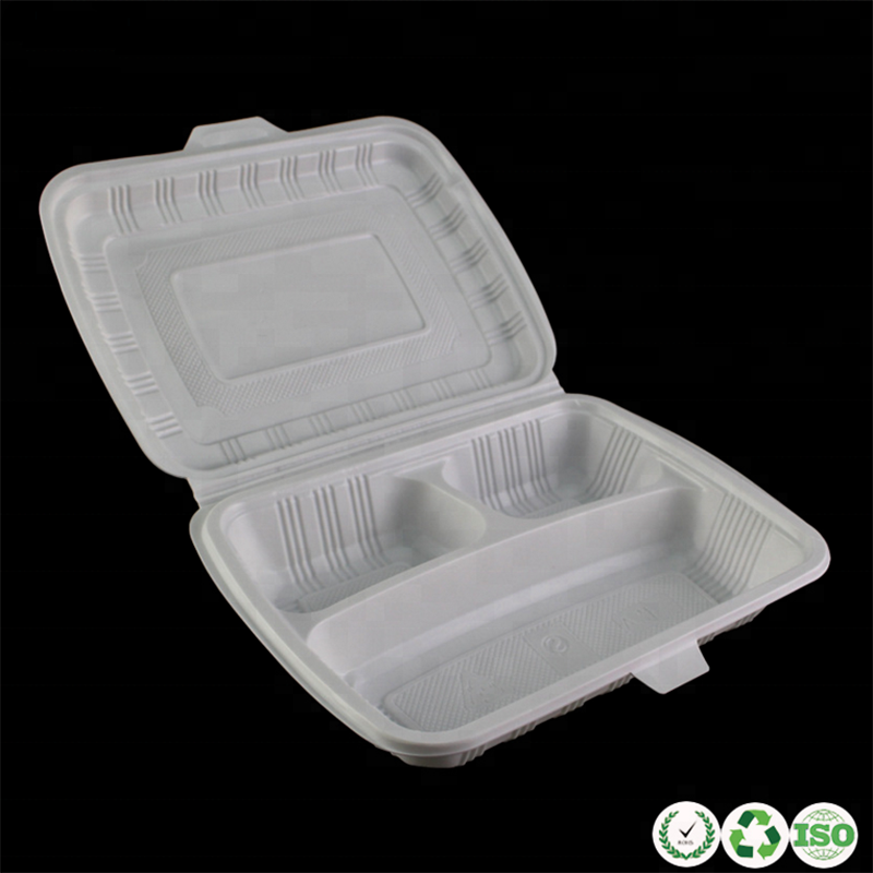 Hurtownia jednorazowa plastikowa pudełkona lunch biodegradowalny pojemnikna groble kukurydziane