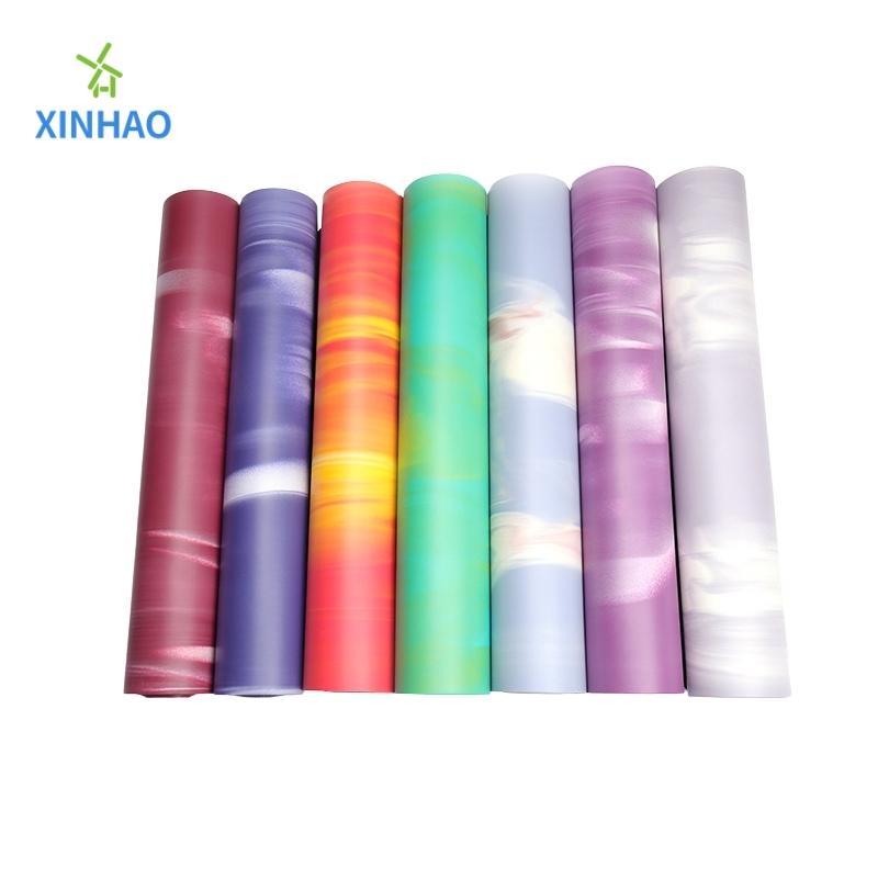 Kolor gradientowynaturalny guma joga hurtowa, gradientowy kolor ochrony środowiska bez poślizgu i mata fitnessowa